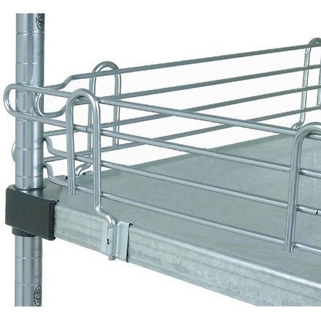 NEXEL Ledge for Solid Shelves, 60L X 4H, Chrome 188CP81